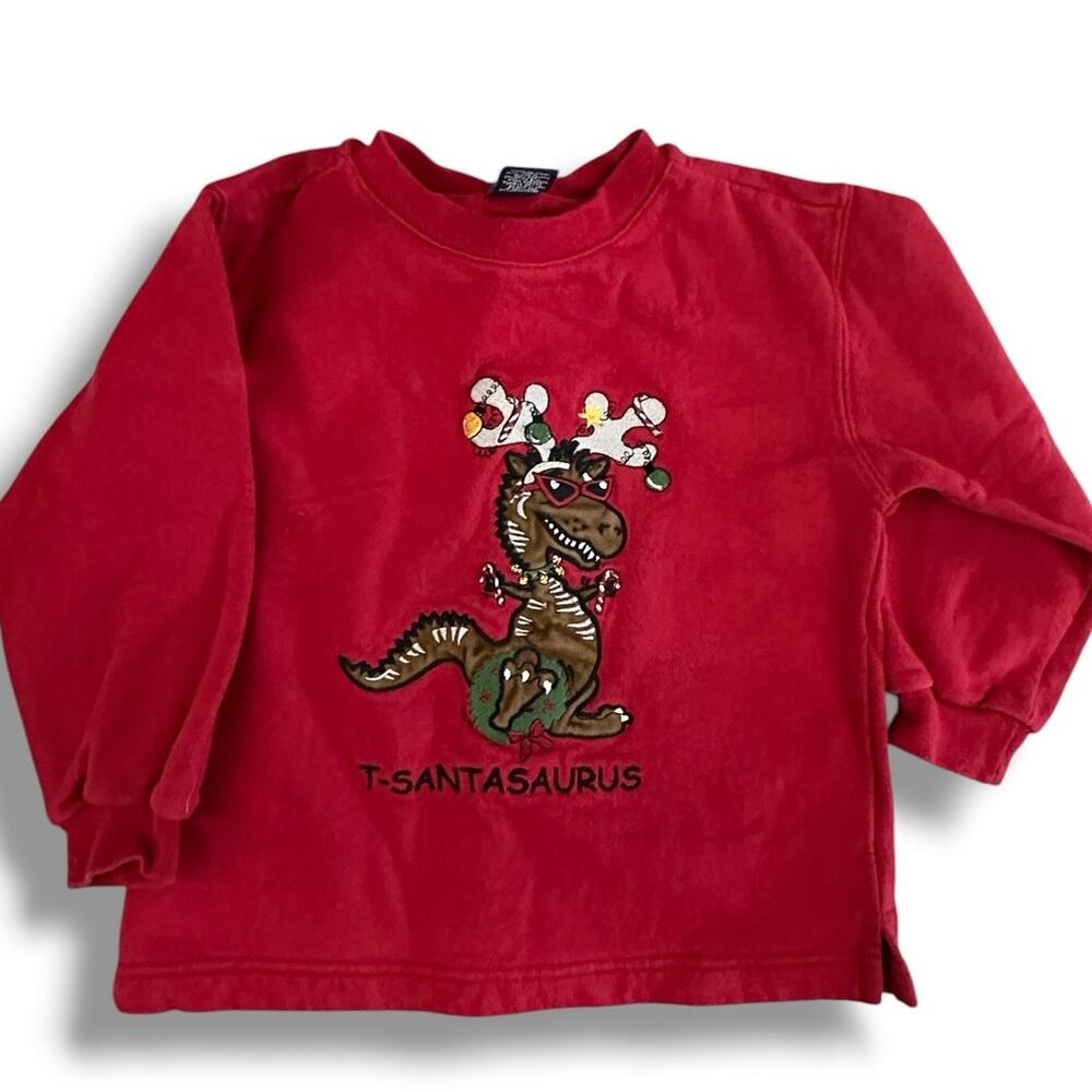 Vintage T-Santasaurus Pull Over Size 5T